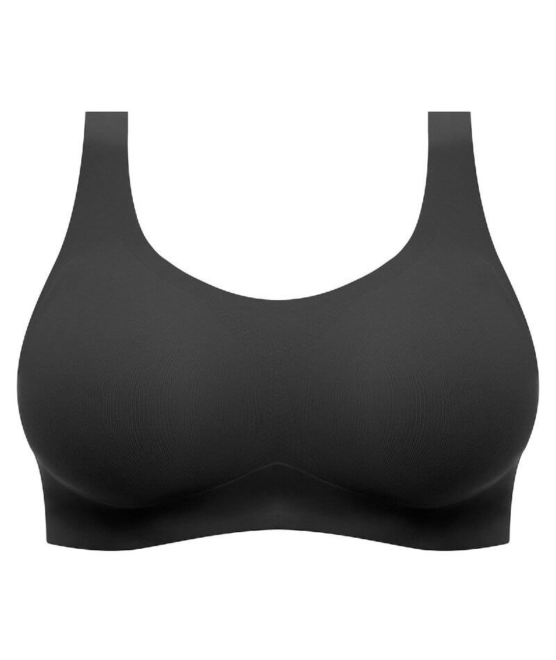 Fantasie Smoothease Wire-free Bralette - Black - Curvy Bras