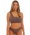 Fantasie Smoothease Non-Wired Bralette - Coffee Roast Bras