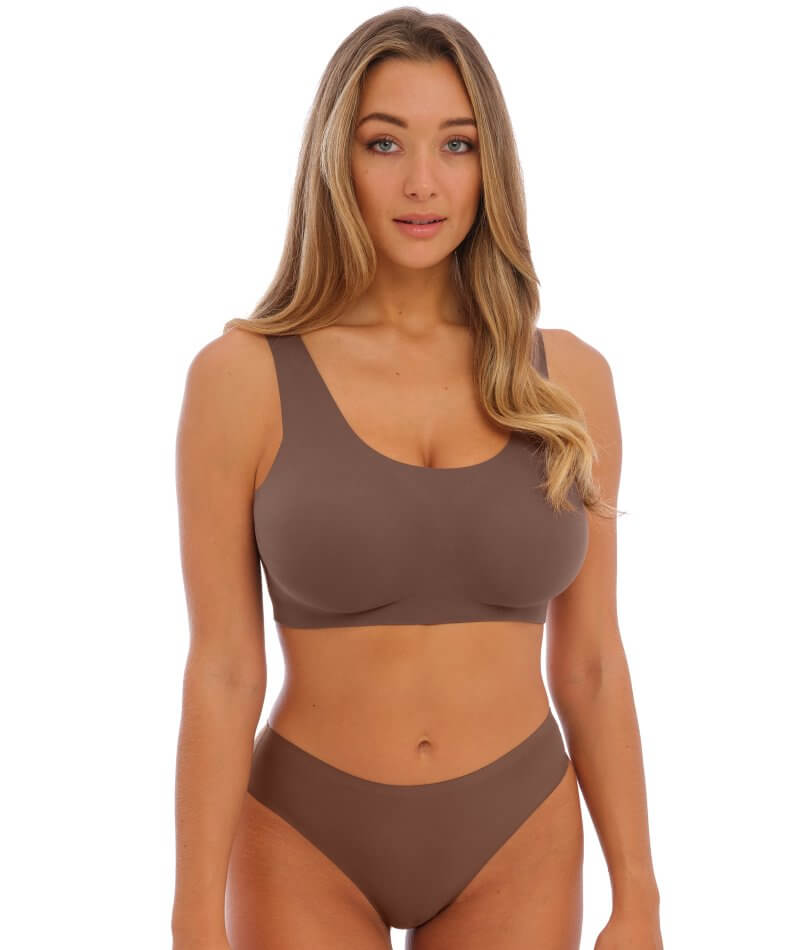 Fantasie Smoothease Wire-free Bralette - Coffee Roast - Curvy Bras