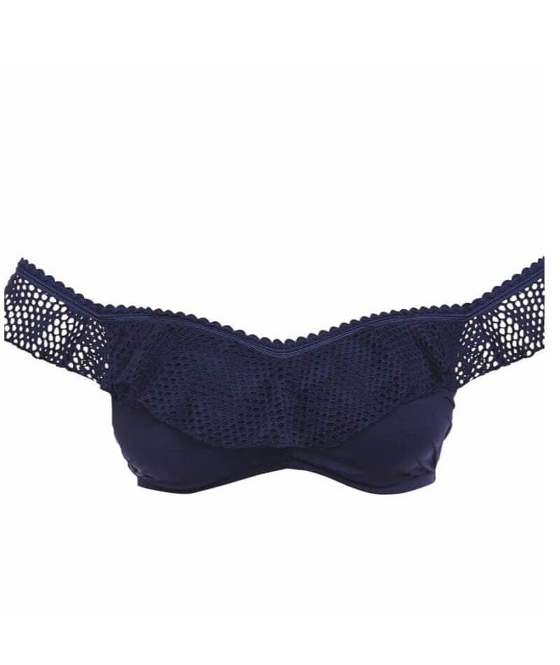 Fantasie Swim Marseille Underwire Bardot Bikini Top - Twilight Swim