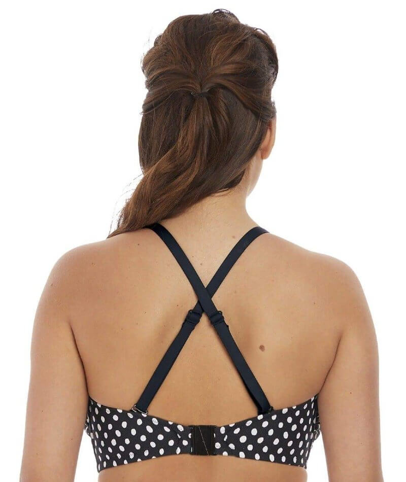 Fantasie Swim Santa Monica Underwire Bandeau Multiway Bikini Top - Black/White Swim