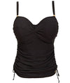 Fantasie Swim Ottawa Underwired Twist Front Tankini Top - Black Swim