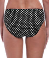 Fantasie Swim Santa Monica Mid Rise Bikini Brief - Black & White Swim