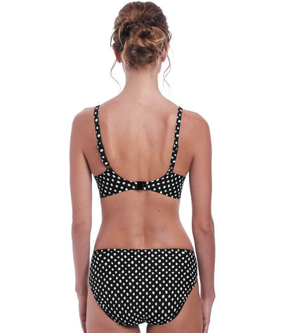 Fantasie Swim Santa Monica Mid Rise Bikini Brief - Black & White Swim