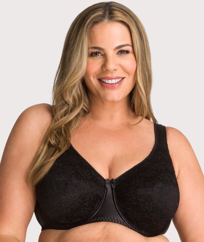 Fayreform Charlotte Underwire Bra - Black Bras 34DD 