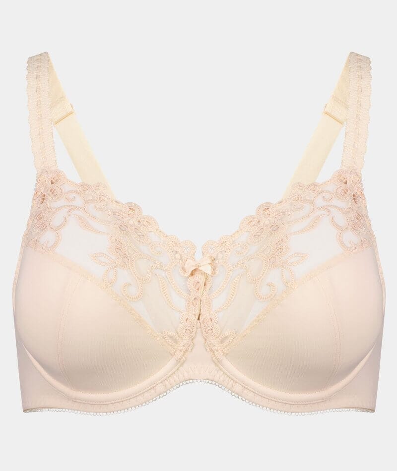 Anita Women's Twin Firm Underwire Bra 2-Pack - 5694 Style, Deep Sand White, Maximum Support & Comfort, Size 40H