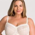Fayreform Delicate Lace Underwire Bra - Ivory/Cream Tan