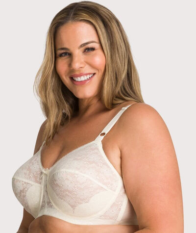 Fayreform Hickory Classic Underwire Bra - Ivory - Curvy Bras