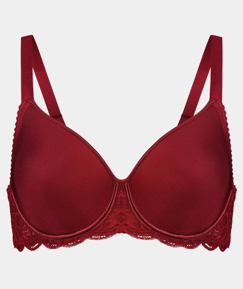 Fayreform Lace Perfect Contour Spacer Bra - Biking Red Bras