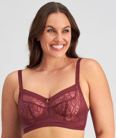Fayreform Mysterious Wire-Free Bra - Windsor Wine Bras