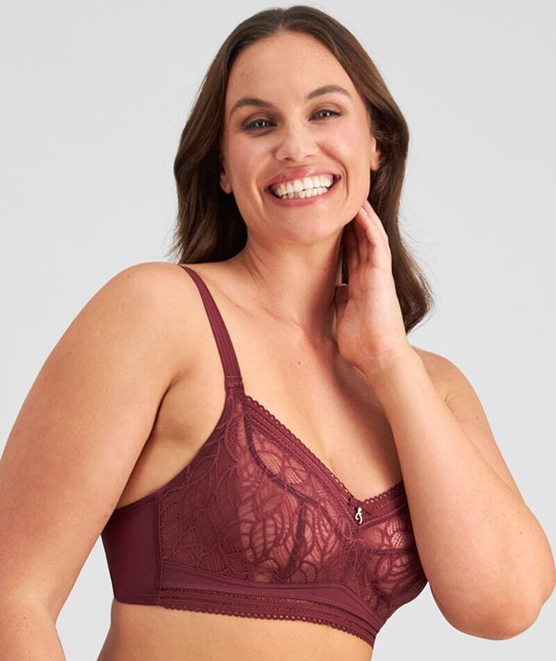 Fayreform Mysterious Wire-Free Bra - Windsor Wine Bras
