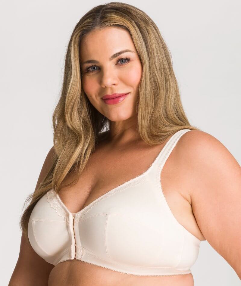 Fayreform Ultimate Comfort Front Closure Soft Cup Bra - Pink Champagne Bras