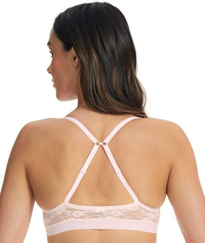 Finelines Invisible Lace Crop Top - Shell Bras