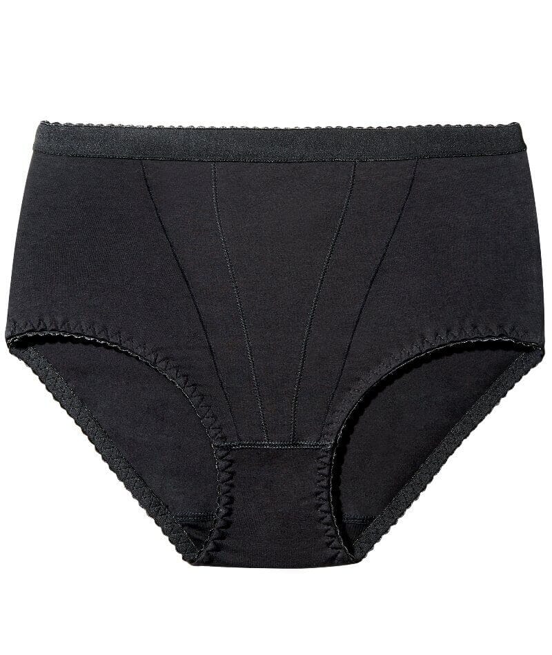 Form Flex® Single Medium Control Cotton Shaping Panty - Black