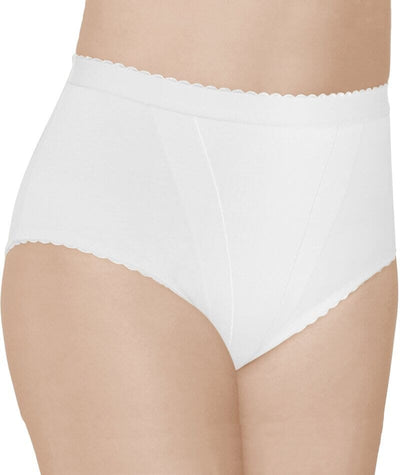 Form Flex® Single Medium Control Cotton Shaping Panty - White Shapewear