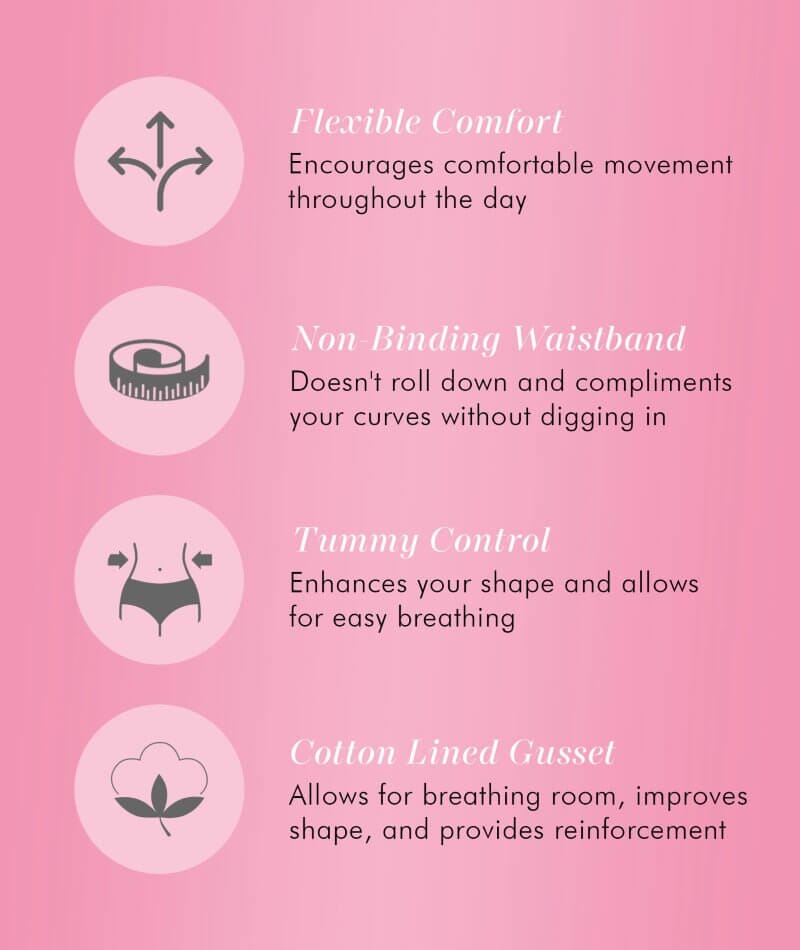 Form Flex® Single Medium Control Cotton Shaping Panty - White Shapewear