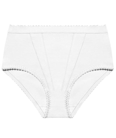 Form Flex® Single Medium Control Cotton Shaping Panty - White Shapewear