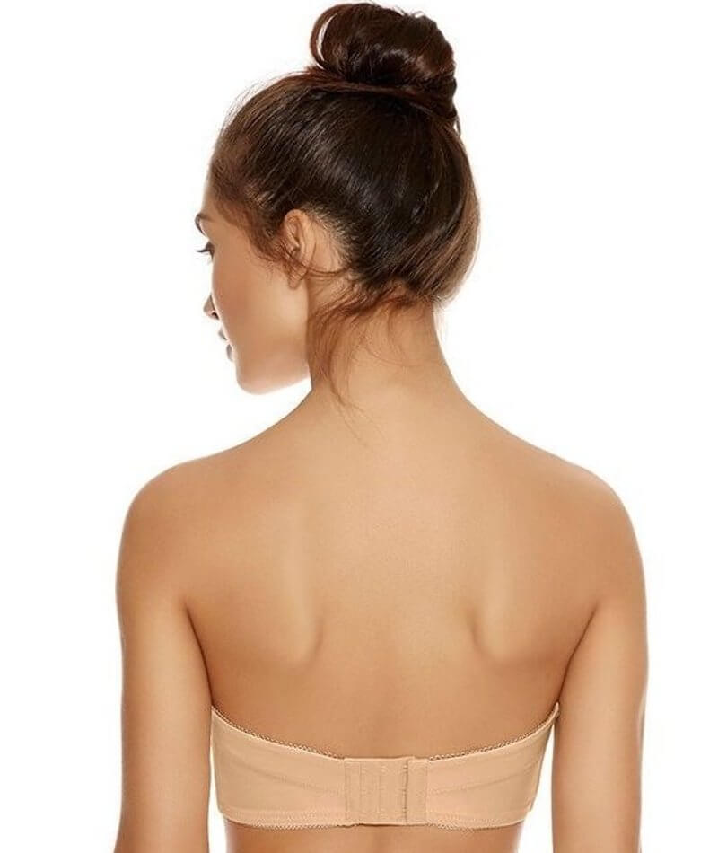 Freya Deco Underwired Moulded Strapless Bra - Nude - Curvy Bras