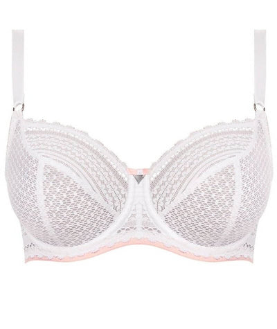 Freya Daisy Lace Underwire Balcony K Cup Bra - White Bras