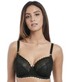 Freya Daisy Lace Underwire Balcony K Cup Bra - Noir Bras 28J Noir