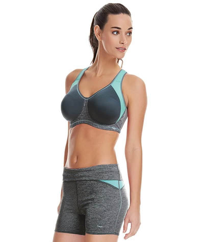 Freya Active Sonic Underwired Moulded Spacer Sports Bra - Carbon - Curvy  Bras
