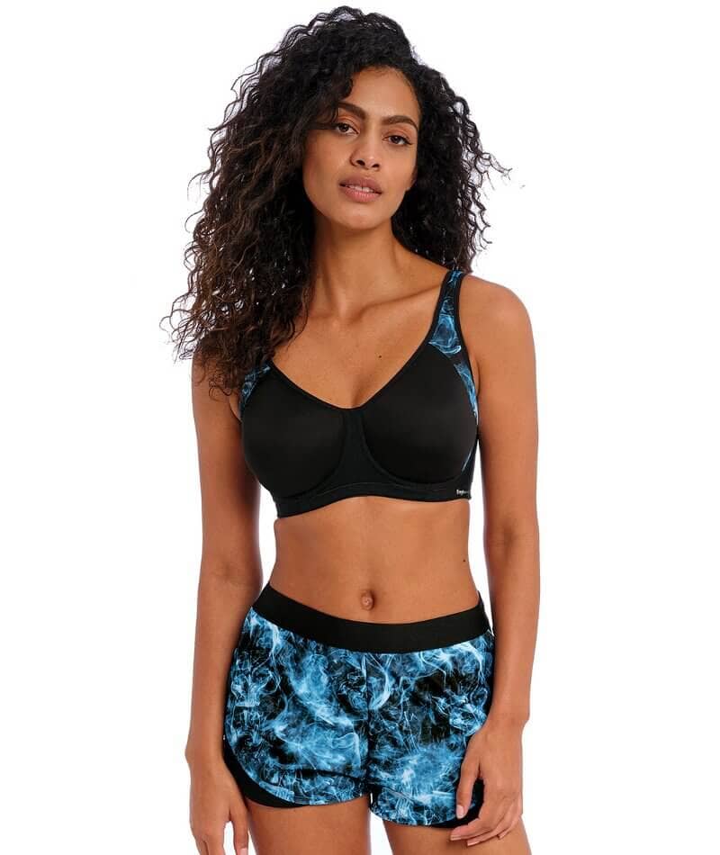 Freya Active Sonic Underwired Moulded Sports Bra - Pure Leopard Black