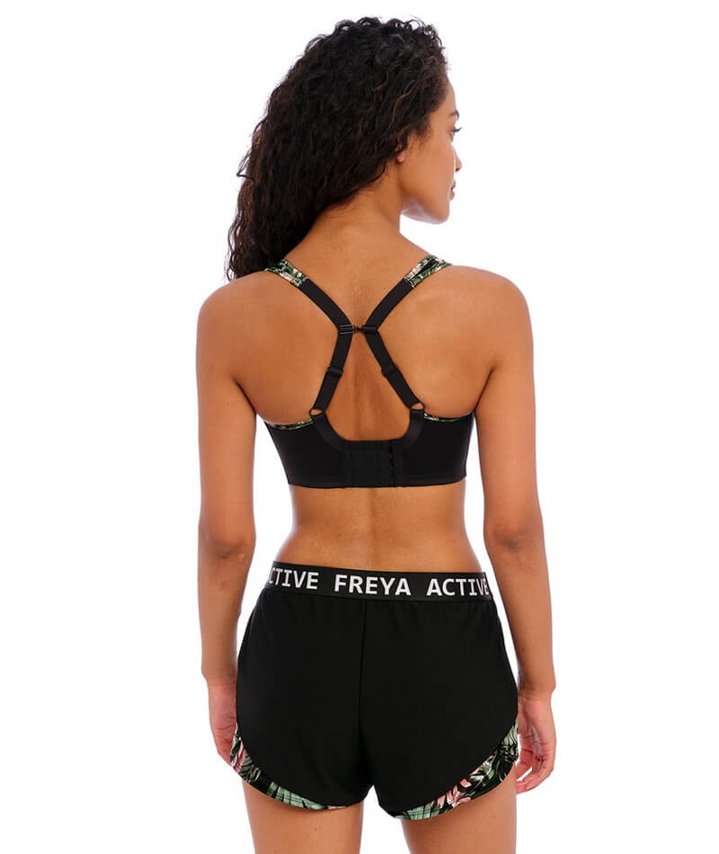 New Women’s Freya Active Electric Black Epic Mould Sports Bra - 38GG - NWT