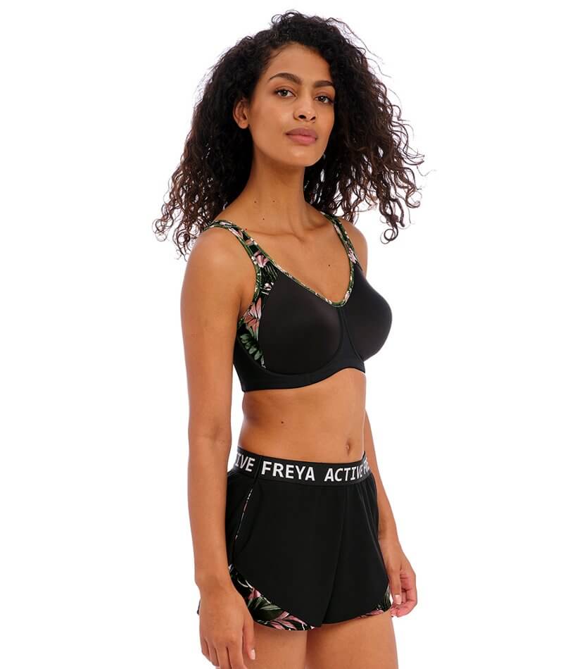 Freya Active Sonic Underwired Moulded Sports Bra - Pure Leopard Black