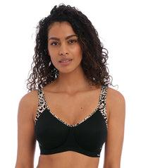Freya Active Sonic Underwired Moulded Sports Bra - Pure Leopard Black