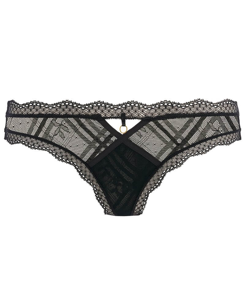 Freya Mutandine In Pizzo Fatale | Floreale Elasticizzato | Bordo Smerlato | Composizione: Poliammide Ed Elastan
