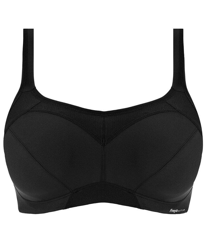 Freya Active High-Octane Underwired Sports Bra - Black - Curvy Bras