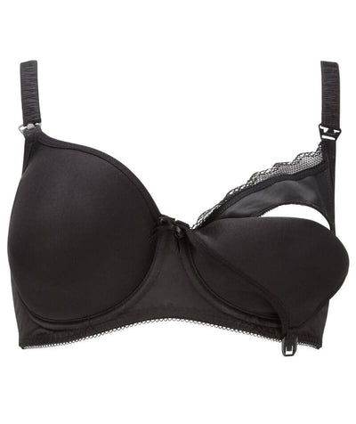 Freya Pure Underwire Moulded Nursing Bra - Black Bras