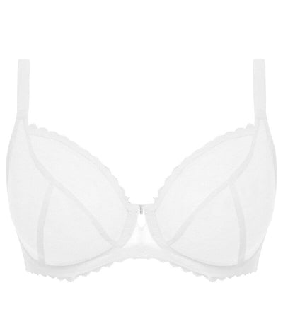Freya Signature Underwired Plunge Bra - White Bras