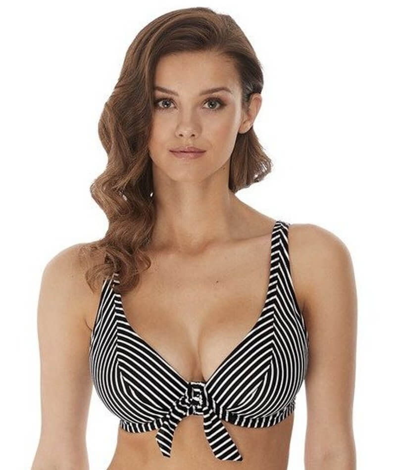 Freya Swim Beach Hut Underwire High Apex Bikini Top - Black Swim 28D Black 