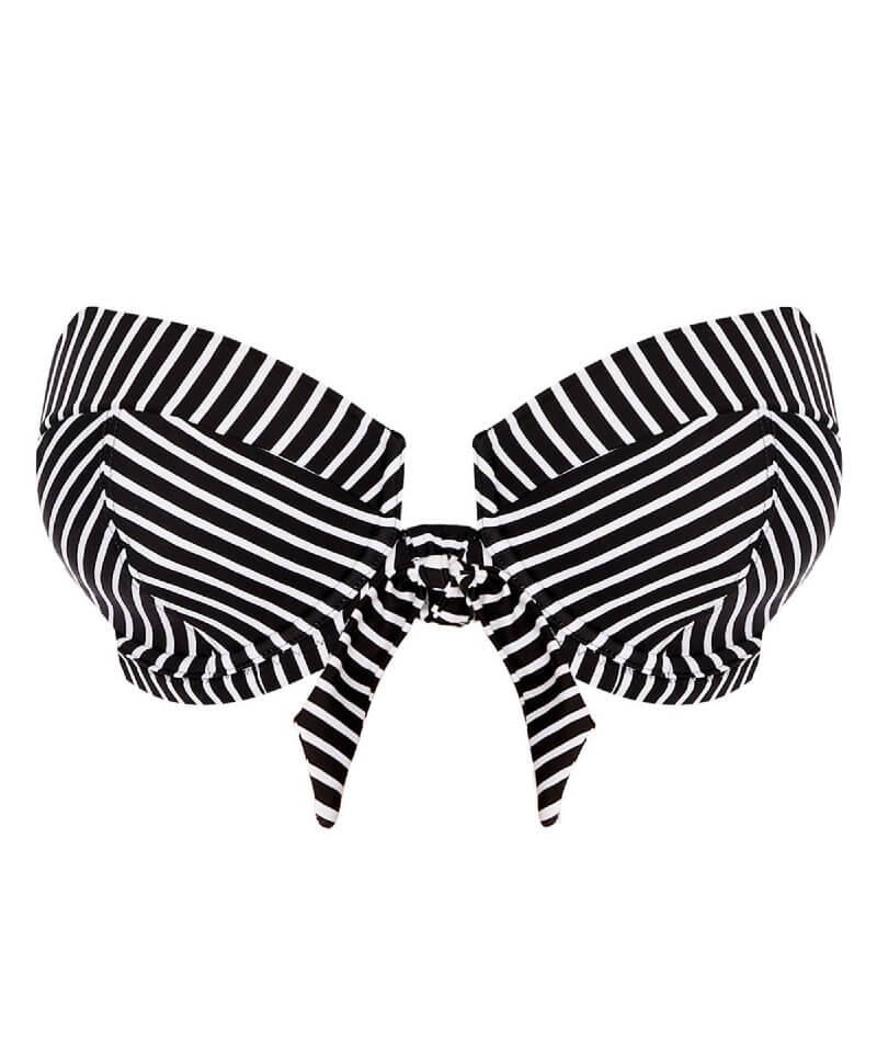 Freya Swim Beach Hut Underwire Padded Bandeau Bikini - Black Swim