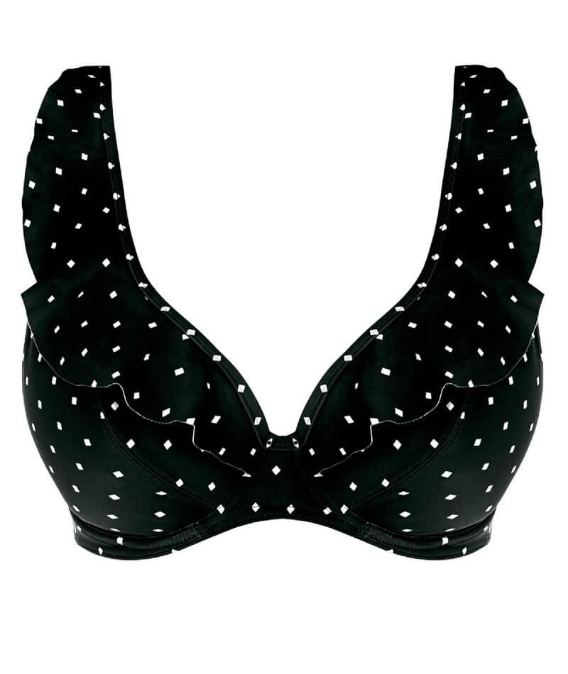Freya Swim Jewel Cove Underwire High Apex Bikini Top - Black Swim