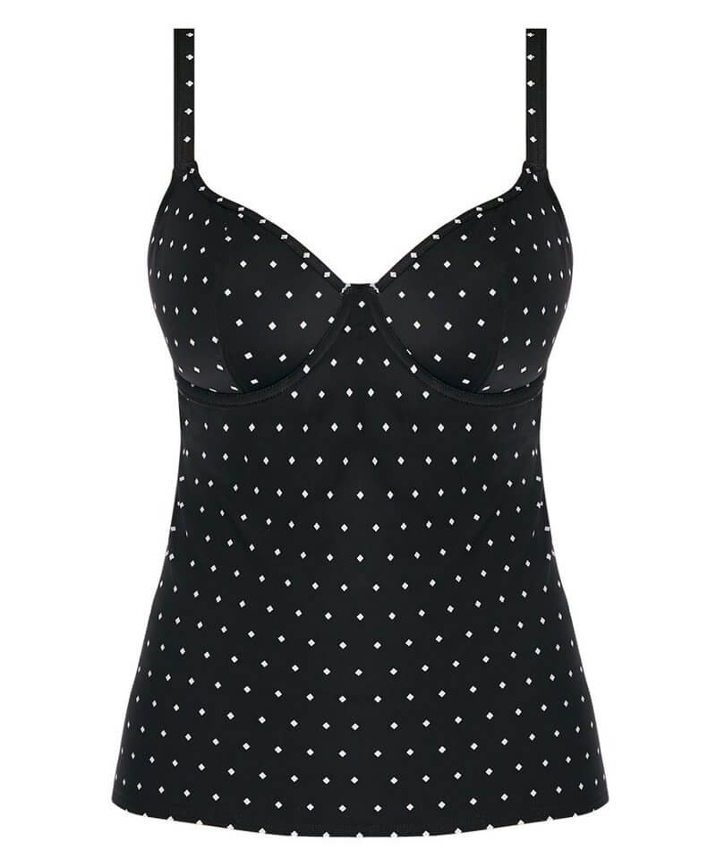 Freya Swim Jewel Cove Underwire Non-Padded Plunge Tankini - Black Swim