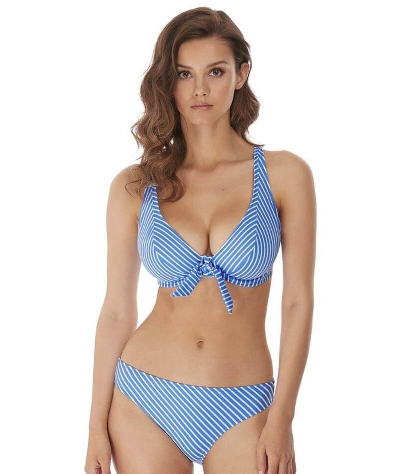 Freya Swim Beach Hut Underwire High Apex Bikini Top - Blue Moon