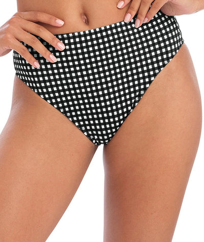 Freya Swim Check In High Waist Bikini Brief - Monochrome Swim XS Monochrome