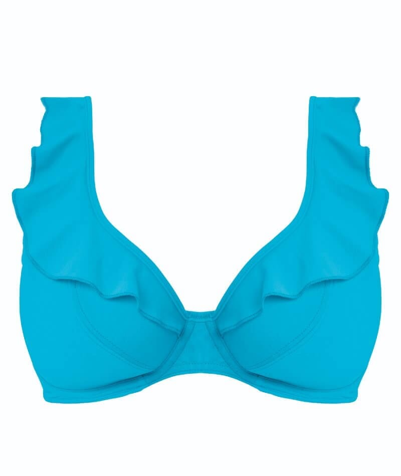 Freya Swim Jewel Cove Underwire High Apex Bikini Top - Plain Turquoise Swim