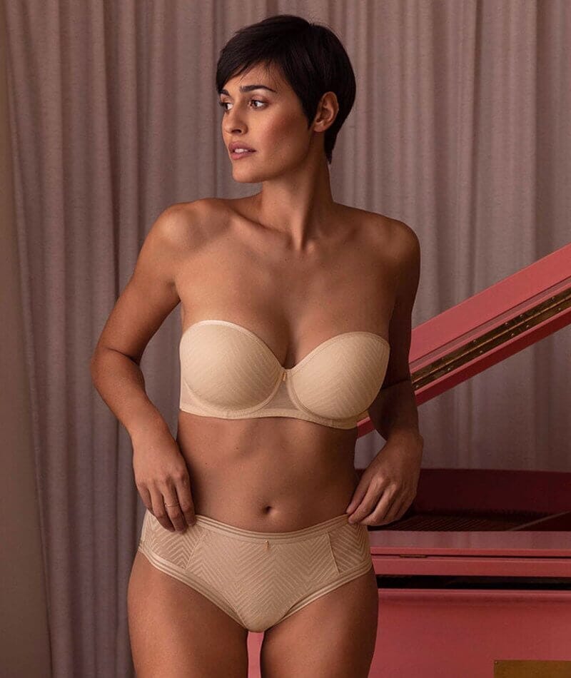 Tailored Strapless Bra by Freya, Beige