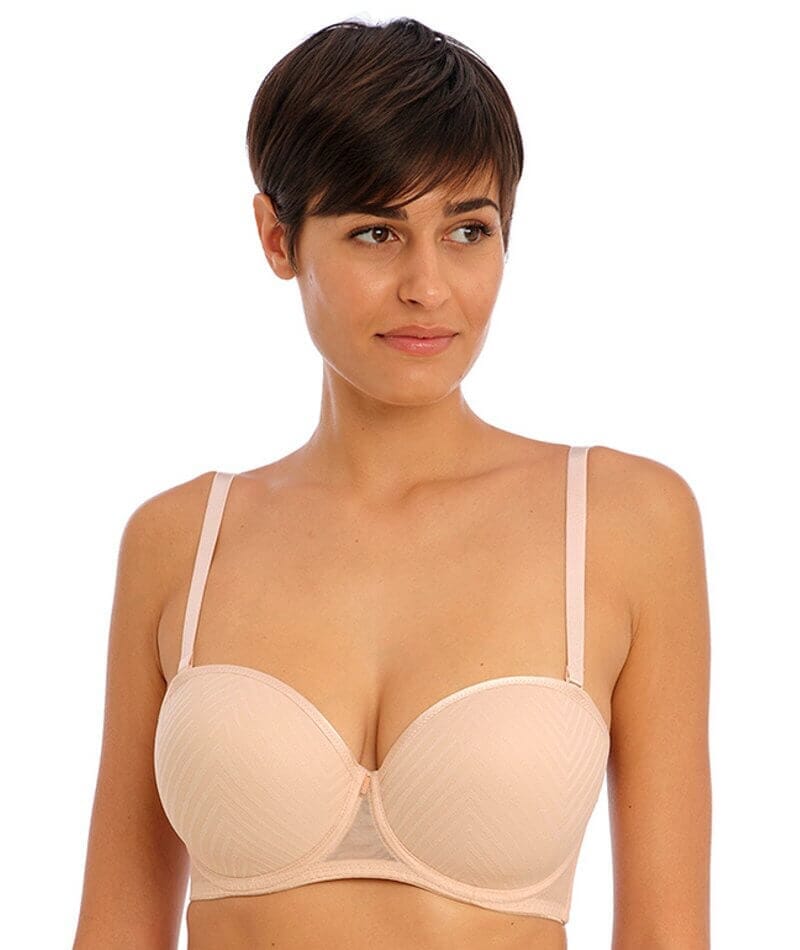 Women's Strapless Bra Underwire Contour Multiway Full Coverage Plus Size  32DDD