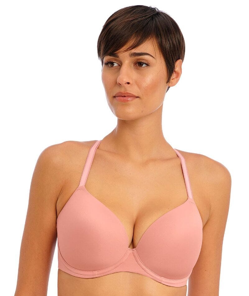 Freya Undetected Underwire Moulded T-shirt Bra - Ash Rose - Curvy Bras