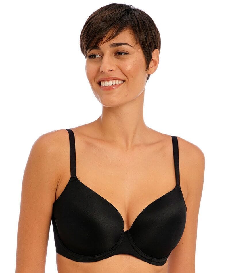 Freya Undetected Underwire Moulded T-shirt Bra - Black