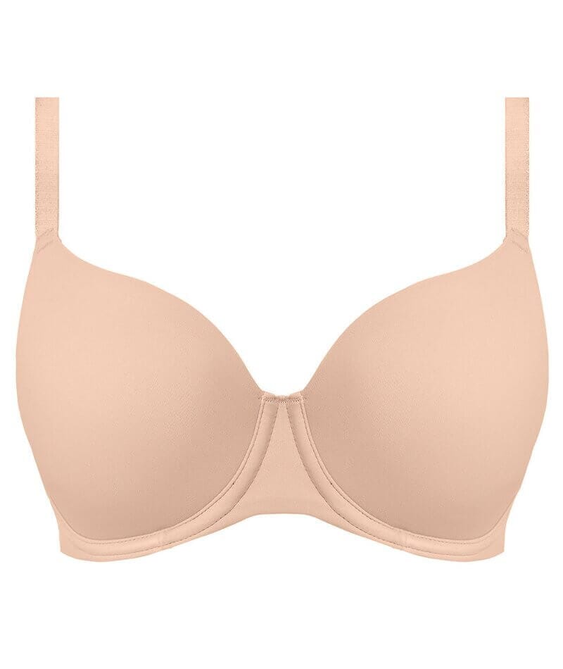 Freya Undetected Underwire Moulded T-shirt Bra - Natural Beige - Curvy