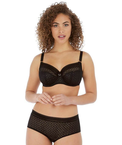 Freya Viva Underwired Side Support Bra - Lace Noir/Black Bras