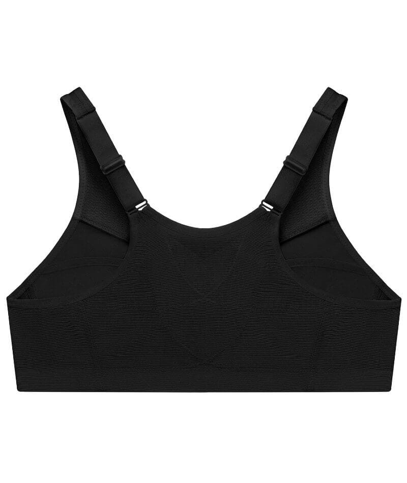 Glamorise MagicLift Front-Closure Wire-free Posture Back Bra - Black Bras