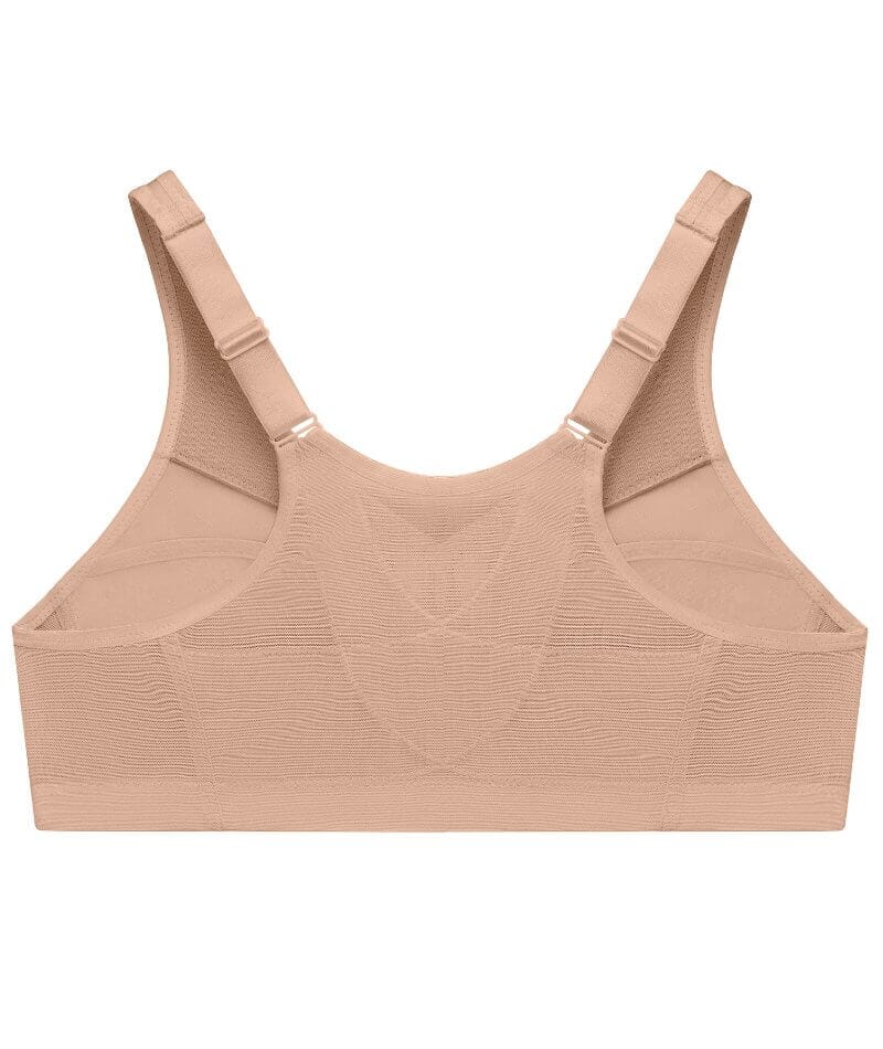 Glamorise MagicLift Front-Closure Wire-free Posture Back Bra - Cafe Bras