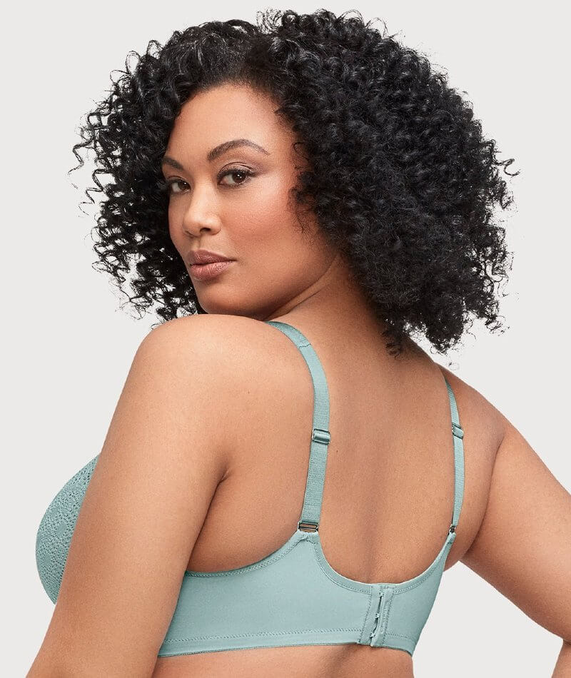 Glamorise Lace Comfort WonderWire Bra - Jade Bras 