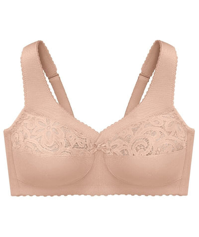 Glamorise MagicLift Cotton Wire-free Support Bra - Cafe Bras